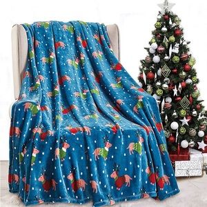 Christmas Dogs Microplush Holiday Throw Blanket